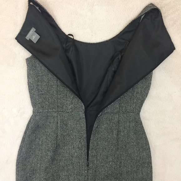 Ann Taylor Gray Herringbone Sleeveless Dress 00P - Picture 8 of 8